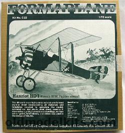 Formaplane 1/72 Hanriot HD-1 French WWI Fighter - Bagged, C22 plastic model kit